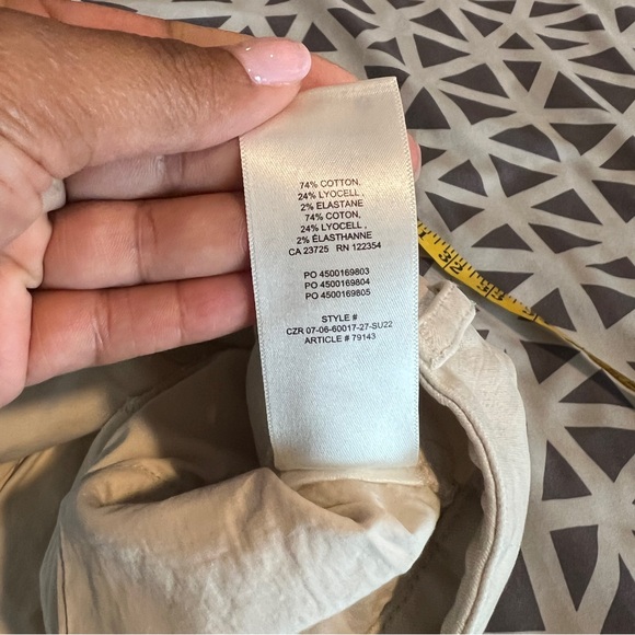 Aritzia Wilfred Free Brennan Pant Light Birch Stretch High Rise Carpenter - Picture 9 of 13